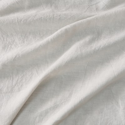 Sand Linen Euro Pillow Sham Set with Back Envelope Closure