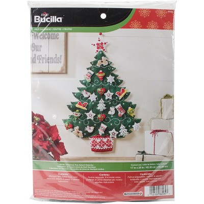 Bucilla Advent Calendar Felt Applique Kit-nordic Tree : Target