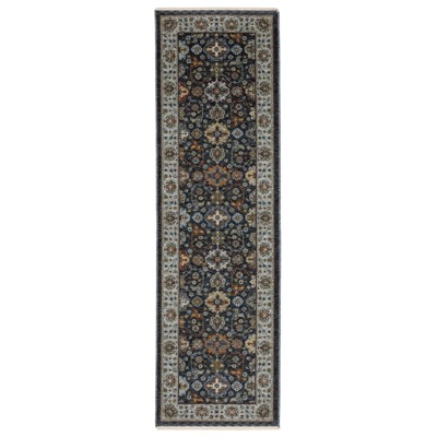 Oriental Weavers Aberdeen 561B1 Blue/ Multi Indoor Area Rug - 2'3" x 7'6"