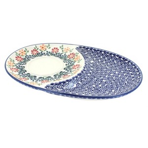 Blue Rose Polish Pottery P006 Manufaktura Breakfast Plate - 1 of 2