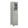 NicBex Tall Freestanding Bathroom Storage Cabinet, Bathroom Floor Cabinet with Acrylic Door, Storage Cabinet with Drawer & Adjustable Shelves - 2 of 4