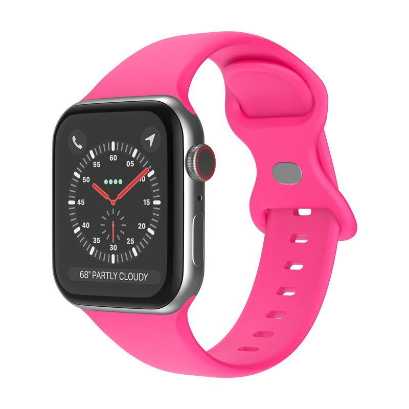 Link Apple Watch Compatible Soft Silicone Sport Band Waterproof Mens Womens For Series SE 7 6 5 4 3 2 1, 1 of 12