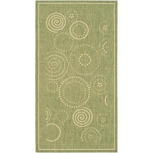 Courtyard CY1906 UV & Stain Resistant Non-Shedding Power Loomed Indoor/Outdoor Rugs - Safavieh - 1 of 4
