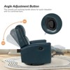 Set of 2 Hilario 30.31''Wide Genuine Leather Swivel Rocker Recliner | ARTFUL LIVING DESIGN - 3 of 4