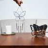 Pavilion Gift Company - Whispers - 6.75" x 5" Mirrored Glass Candle Holder - Candle Holders - 3 of 4