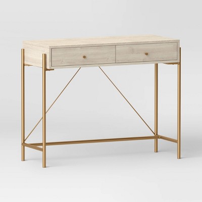 Paulo Wood Writing Desk With Drawer - Threshold™ : Target