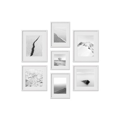 Haus and Hues Leeds Gallery Wall Frame Set with Real Glass and Mat