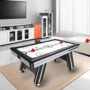 VisioGear Arcade Games Air Hockey Table, 72 Indoor Hockey Table, Arcade Gaming Set for Game Room Family Home, Multicolored, 72.24"*40.35"*31.89" - 1 of 4