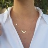 14K Gold Plated Dainty Necklace, Tiny Love Heart Star CZ Leaf Pendant Chain for Women | Everyday Minimalist Gift - 3 of 4