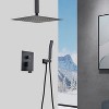 Okak Ceiling Mounted Dual Shower Head Set with Easy to Clean Design, 10IN Rain Shower Head, Handheld Shower Head for Home - 2 of 4