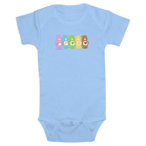 Infant's Care Bears Line Up Group Bears Bodysuit - 1 of 3