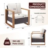Gymojoy 2 Pieces Outdoor Patio Chair Dining Chair with Cushion High Back Chair - 2 of 4