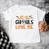 The Juniper Shop All The Ghouls Love Me Bats Toddler Short Sleeve Tee - 2 of 3
