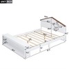 Full Size Bed Frame Kids, Kids Bed With LED Lights, Headboard, Multi-storage Space Kids Bed Frame, No Box Spring Required - 3 of 4