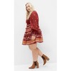 Women's Plus Size Hudson Mini Dress - rust | CITY CHIC - 3 of 4