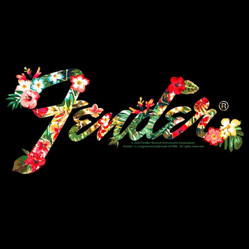 Men's Fender Tropical Floral Logo T-Shirt, 2 of 6