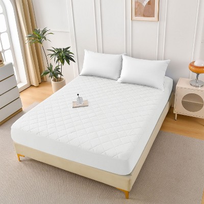 NicBex Waterproof Mattress Pad,Diamond Grid Ultrasonic Mattress Protector with Brushed Fabric and Cotton Filling,Machine Washable
