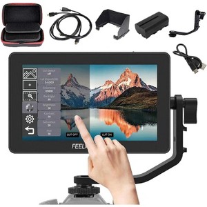 FEELWORLD F6 Plus+Battery + Charger +Carrying Case 6 inch Touch Screen DSLR Camera Field Monitor with HDR - 1 of 1