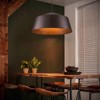 Rennnsan Daloura 21"W 1-Light Dome Industrial Dimmable Pendant in Brown - 2 of 4