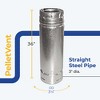 DuraVent PelletVent Stainless Steel Double Wall Straight Stove Pipe Connector to Vent Smoke and Exhaust for Multi-Fuels, 36" Long x 3" Diameter - 2 of 4