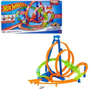 Hot Wheels Mario Kart Circuit Lite Track Set with 1:64 Scale Toy Die-Cast  Kart Vehicle & Launcher