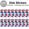 Big Dot of Happiness Stars and Stripes - Patriotic Party Favor Kids Stickers - 16 Sheets - 256 Stickers - 2 of 4