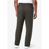 KingSize Men's Big & Tall Lightweight Jersey Open Bottom Sweatpants - 3 of 4