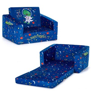 Infans 2-in-1 Convertible Kids Sofa to Lounger Flip-Out Chair w/Storage Pocket - 1 of 4