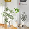Artificial Plants Indoor, Fake Plants Faux Floor Plant in Pot, Artificial Trees for Home Decor Office Living Room Bedroom Decorative Fakeplants - 4 of 4