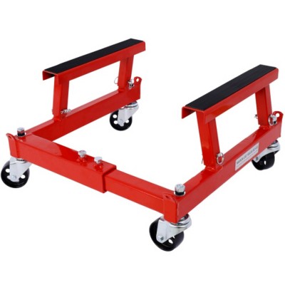 Syemin Lift Jacks ATV Motorcycle Engine Cradle Dolly 1500lbs, Heavy Duty Lift Jacksfor Tractor, Truck, SUV, Red, 18"*18.5"*8.7"