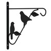 vidaXL Hanging Basket Brackets with Planters 4 pcs Black Steel - 3 of 4