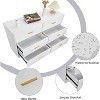 Modern drawer dresser with 6 drawers, solid structure, deep drawers, with anti-tip device, suitable for home, office, living room - 3 of 4