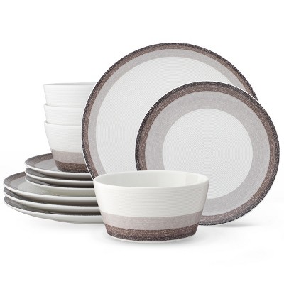 Noritake Colorscapes Layers 12-Piece Coupe Dinnerware Set