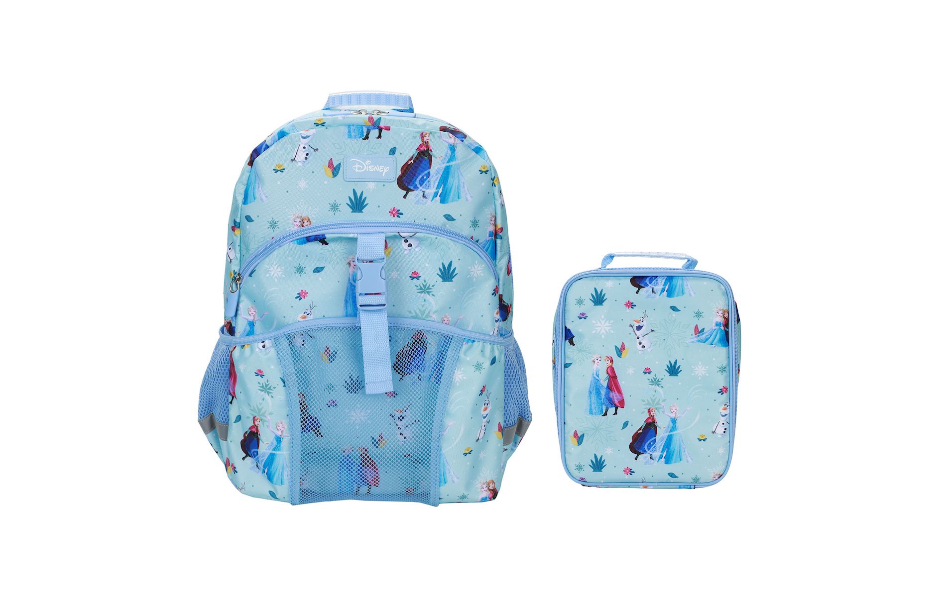 Frozen Elsa and Anna 2-Piece 16" Kids Backpack & Lunch Box Set For School And Travel