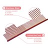 Unique Bargains Stainless Steel Rounded Ends Gentle Care Pet Comb 3 Pcs - 3 of 4