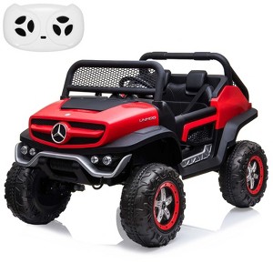 2 Seater Kids Ride On Truck 24V Ride On Toy Licensed Mercedes Benz Battery Powered Electric Vehicle for Toddles - 1 of 4