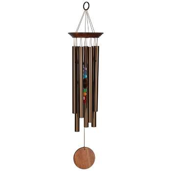 Woodstock Wind Chimes Signature Collection, Woodstock Chakra Chime, 24'' Bronze Wind Chime CC7LBR