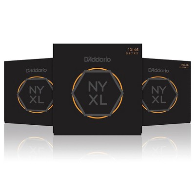 D'Addario NYXL1046 Light 3-Pack Electric Guitar Strings