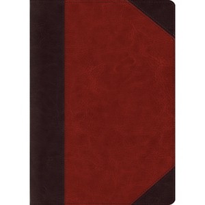 ESV Study Bible, Large Print (Trutone, Brown/Cordovan, Portfolio Design) - (Leather Bound) - 1 of 1