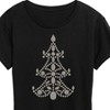 Women's - Instant Message - Christmas Jewel & Sparkle Tree Short Sleeve Graphic T-Shirt - 2 of 4