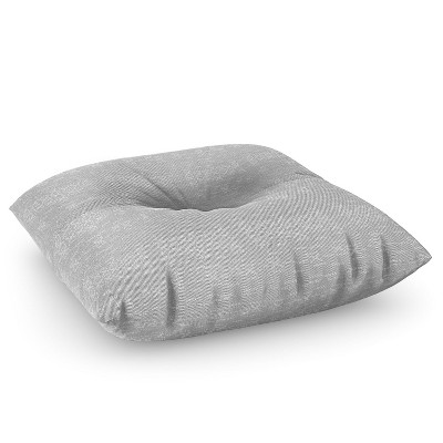 Holli Zollinger Aba Mudcloth Gris Square Floor Pillow - Deny Designs