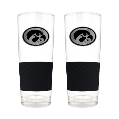 NCAA Iowa Hawkeyes 22oz Score Pint Glass Set - 2pc