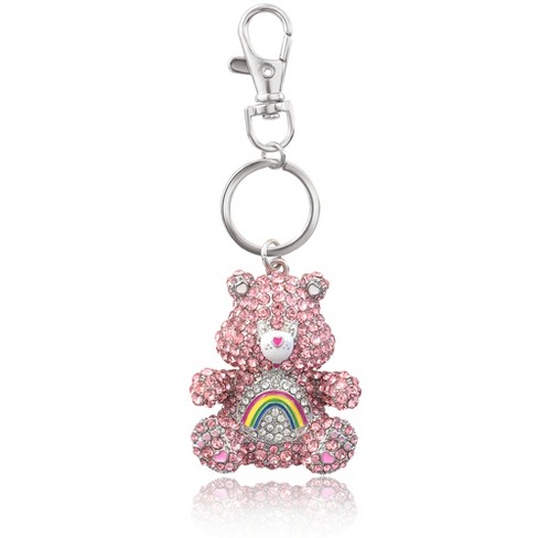 Care Bears Pave 3d Bling Cheer Bear Keychain - Bag Charm, Backpack ...