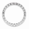 Black Bow Jewelry 2.5mm Sterling Silver Stackable 1/3 Cttw HI/I3 Diamond Band - 2 of 4
