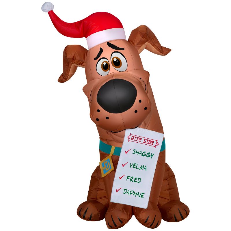 Gemmy Christmas Inflatable SCOOB! with Gift List, 3.5 ft Tall, Multi, 1 of 5