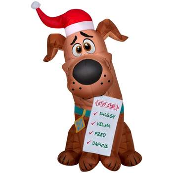 Gemmy Christmas Inflatable SCOOB! with Gift List, 3.5 ft Tall, Multi