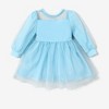 Disney Princess Baby Toddler Girl Flutter Long Sleeves Tulle Dress Birthday Party Costume - 2 of 4