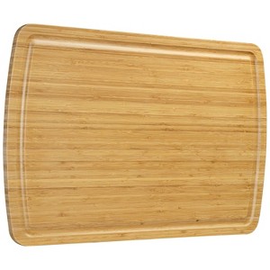 TackView Cutting Board, Bamboo Cutting Board with Juice Groove,  Knife Friendly Chopping Board,30*20*0.8in,Oil injection - 1 of 4