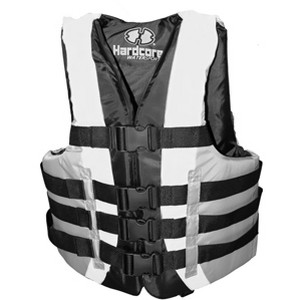 High-Performance Hardcore Adult Life Vest | USCG Approved Safety Flotation Device | Fully Enclosed and Designed for Max Visibility - 1 of 4