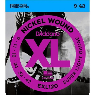 D'Addario EXL120 Nickel Super Light Electric Guitar Strings Single-Pack